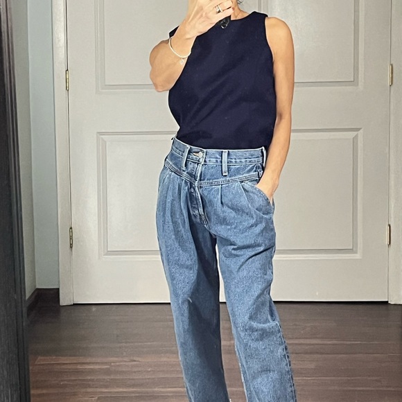 David Paul Vintage Navy Shell vest size S - Picture 3 of 12